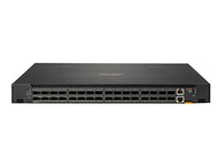 HPE Aruba 8325-32C - Switch - L3 - Styrt - 32 x 100 Gigabit QSFP28 / 40 Gigabit QSFP+ - bakside til front-luftflyt - rackmonterbar - DC-strøm - TAA-samsvar JL860A