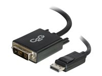 C2G 1m DisplayPort to Single Link DVI-D Adapter Cable M/M - DP to DVI - Black - DisplayPort-kabel - enkeltlenke - DisplayPort (hann) til DVI-D (hann) - 1 m - svart 84328