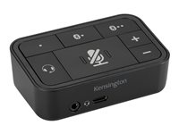 Kensington Universal 3-in-1 Pro Audio Headset Switch - Hodesettbryter for hodesett - pantone-svart C K83300WW