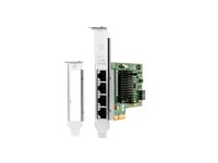 Intel I350-T4 - Nettverksadapter - PCIe 2.1 x4 lav profil - Gigabit Ethernet x 4 - for Workstation Z2 G4, Z2 G5, Z2 G8, Z2 G9, Z4 G4, Z6 G4, Z8 G4 W8X25AA