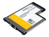 StarTech.com 2 Port Flush Mount ExpressCard 54mm SuperSpeed USB 3.0 Card Adapter with UASP - Dual Port Laptop ExpressCard USB 3 Controller (ECUSB3S254F) - USB-adapter - ExpressCard - USB 3.0 x 2 - for P/N: S2510BU33PW, S251BMU3FP, S251BU31315, S3540BU33E, SM2NGFFMBU33, UNI251BMU33 ECUSB3S254F