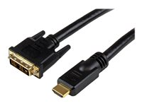 StarTech.com 5m High Speed HDMI Cable to DVI Digital Video Monitor - Adapterkabel - HDMI hann til DVI-D hann - 5 m - skjermet - svart HDDVIMM5M