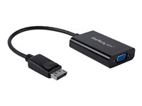 StarTech.com DisplayPort to VGA Adapter with Audio - 1920x1200 - DP to VGA Converter for Your VGA Monitor or Display (DP2VGAA) - DisplayPort / VGA-adapter - DisplayPort (hann) til HD-15 (VGA), minijakk, Micro-USB type B (kun strøm) (hunn) - DisplayPort 1.2 - 18.4 m - aktiv, 1920 x 1200 (WUXGA)-støtte - svart - for P/N: DK30CH2DEP, DK30CH2DEPUE, TB32DP14, TB32DP2T, TB3DK2DHV, TB3DK2DHVUE, TB3DKDPMAWUE DP2VGAA