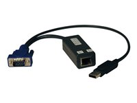 Eaton Tripp Lite Series USB Single Server Interface Unit Virtual Media KVM Switch HD15 USB RJ45 TAA - KVM-utvider - opp til 30 m B078-101-USB-1