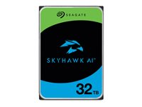 Seagate SkyHawk AI - Harddisk - 32 TB - intern - 3.5" - SATA 6Gb/s - buffer: 512 MB - med 3-års Seagate Rescue Data Recovery ST32000VE000