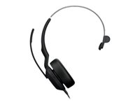 Jabra Evolve2 50 UC Mono - Hodesett - on-ear - kablet, trådløs - aktiv støydemping - USB-C, USB-A - UC-sertifisert 25089-889-799