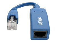 Eaton Tripp Lite Series Cisco Console Rollover Cable Adapter (M/F) - RJ45 to RJ45, Blue, 5 in. - Seriell adapter - RJ-45 (hann) til RJ-45 (hunn) - 12.7 m - CAT 5e/6 - formstøpt - blå N034-05N-BL