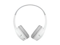 Belkin SoundForm Mini - Hodetelefoner med mikrofon - on-ear - Bluetooth - trådløs - 3,5 mm jakk - hvit AUD002BTWH