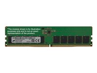 Micron - DDR5 - modul - 16 GB - DIMM 288-pin - 3200 MHz / PC5-51200 - CL52 - klokkete ubufferte - ECC MTC10C1084S1BC64BR