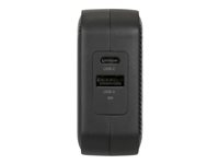 Targus - Strømadapter - GaN - 65 watt - PD - 2 utgangskontakter (USB-C, USB-type A) - svart APA803GL