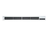 Cisco Business 220 Series CBS220-48T-4G - Switch - smart - 48 x 10/100/1000 + 4 x Gigabit SFP (opplink) - rackmonterbar CBS220-48T-4G-EU