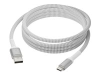 dbramante1928 re-charge - USB-kabel - USB (hann) til USB-C (hann) - USB 2.0 - 2.5 m - opptil 36 W kraftoverføring, flettet kabel, 100 % resirkulert plast CB25ACGR7118