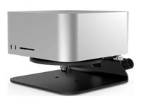 Compulocks Mac Studio Security Stand with Dual Head Coiled Cable Keyed Lock Black - Skrivebordsstativ - skrivebordsmonterbar, veggmonterbar - for Apple Mac Studio MSSTD01CL02H