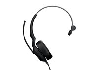 Jabra Evolve2 50 UC Mono - Hodesett - on-ear - kablet - aktiv støydemping - USB-C, USB-A - UC-sertifisert 25069-889-899