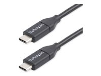 StarTech.com 0.5m USB C Cable - USB 2.0 - M/M - USB-C Charger Cable - USB 2.0 Type C Cable - Short USB C Cable (USB2CC50CM) - USB-kabel - 24 pin USB-C (hann) til 24 pin USB-C (hann) - USB 2.0 - 50 cm - svart - for P/N: DKT30CHD USB2CC50CM