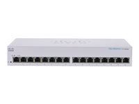 Cisco Business 110 Series 110-16T - Switch - ikke-styrt - 16 x 10/100/1000 - stasjonær, rackmonterbar, veggmonterbar CBS110-16T-EU