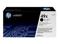 HP 49X - Høy ytelse - svart - original - LaserJet - tonerpatron (Q5949X) - for LaserJet 1320, 1320n, 1320nw, 1320t, 1320tn, 3390, 3392 Q5949X