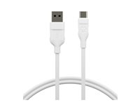 dbramante1928 re-charge - USB-kabel - USB (hann) til 24 pin USB-C (hann) - USB 2.0 - 2.5 m - opptil 36 W kraftoverføring, 100 % resirkulert plast CB25ACWH7090