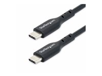 StarTech.com 3m USB-C Charging Cable, USB C Cable, 60W 3A PD - USB-kabel - USB-C (hann) til USB-C (hann) - USB 2.0 - 5 / 9 / 12 / 15 / 20 V - 3 A - 3 m - halogenfri, passiv, USB Power Delivery (60W), støtte for Power Delivery 2,0 - svart USB2CC3MBKE