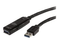 StarTech.com 3m USB 3.0 Active Extension Cable - M/F - 3m USB 3.0 Extension Cable - USB 3.0 repeater Cable (USB3AAEXT3M) - USB-forlengelseskabel - USB-type A (hann) til USB-type A (hunn) - USB 3.0 - 3 m - aktiv - svart - for P/N: PEXUSB3S42V, PEXUSB3S44V, ST7300USB3B, SVA5H2NEUA, USB3SAA3MBK USB3AAEXT3M