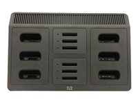 Cisco Multi-Charger - Batterilader / ladestativ + AC-strømadapter - 12 utgangskontakter - gjenfabrikert - for Unified Wireless IP Phone 8821, 8821-EX CP-MCHGR8821BUN-RF