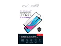 Insmat Exclusive - Skjermbeskyttelse for mobiltelefon - fullskjerm, strålende - glass - rammefarge svart - for Honor 90, X7b 861-1540