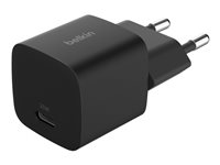 Belkin BoostCharge - Strømadapter - PPS-teknologi - 25 watt - PD 3.1/PPS, Fast Charge (24 pin USB-C) WCA012KQBK