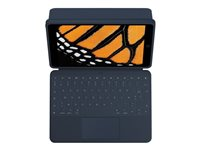 Logitech Rugged Combo 3 Touch for Education - Tastatur og folioveske - med styrepute - Apple Smart connector - QWERTY - Storbritannia - akademisk - for Apple 10.2-inch iPad (7. generasjon, 8. generasjon, 9. generasjon) 920-010367