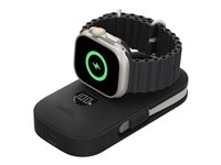 Belkin BoostCharge Pro - Strømbank - with apple watch charger - 10000 mAh - 45 watt - Fast Charge (2 x USB-C) - svart BPD012HQBK