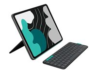 Logitech Flip Folio - Tastatur og folioveske - full size - trådløs - Bluetooth 5.1 LE - QWERTY - Nordisk (dansk/finsk/norsk/svensk) - grafitt - for Apple 13-inch iPad Air (M2, M3); 13-inch iPad Pro (M4, M5) 920-013386