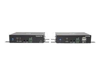 Eaton Tripp Lite Series DisplayPort over Fiber Extender Kit - 4K @ 30 Hz, RS-232, IR, USB, Duplex Singlemode LC, 6.2 mi., TAA - Sender og mottaker - video/lyd/infrarød/USB-utvider - DisplayPort - over fiberoptikk - opp til 10 km - 1310 nm - TAA-samsvar B127F-1A1-SM-DD