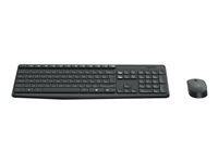 Logitech MK235 - Tastatur- og mussett - trådløs - 2.4 GHz - Fransk 920-007907