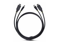 StarTech.com 6ft (1.8m) HDMI and USB 5Gbps KVM Cable - Tastatur / video / musekabel (KVM) - HDMI, USB-type A (hann) til HDMI, USB Type B (hann) - 1.8 m - 4K 60Hz støtte, HDR10-støtte - svart HU1226-KVM-CABLE