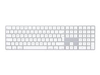 Apple Magic Keyboard with Numeric Keypad - Tastatur - Bluetooth - Svensk - sølv MQ052S/A