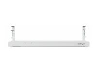 StarTech.com Under Desk Cable Management Tray, Clamp-on Installation - Kabelstyringsskuff - monterbar under skrivebord - hvit - 120 cm CALW-DESK-CABLE-TRAY