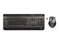 PORT Connect SILENT PACK 2 IN 1 - Tastatur- og mussett - trådløs - 2.4 GHz - USA 900901-US
