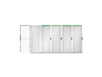 APC NetShelter SX Gen 2 - Rack skap - 1991 H x 750W x 1200D mm, med sider - står på gulv - hvit - 42U - 19" - TAA-samsvar AR3350W2