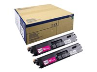 Brother TN900M - 2-pack - magenta - original - tonerpatron - for Brother HL-L9200CDWT, HL-L9300CDWT, HL-L9300CDWTT, MFC-L9550CDW, MFC-L9550CDWT TN900MTWIN