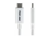 StarTech.com - Thunderbolt-kabel - USB-C (hann) til USB-C (hann) - USB4 / Thunderbolt 3 / Thunderbolt 4 / Thunderbolt 5 / DisplayPort 2.1 - 8K 60Hz støtte, 4K 240Hz støtte, USB Power Delivery (240 W), halogenfri, passiv - hvit TBLT5MM80CM240WWH