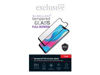 Insmat Exclusive - Skjermbeskyttelse for mobiltelefon - fullskjerm, 9H Brilliant - 2.5D - glass - rammefarge svart - for Motorola ThinkPhone 25 861-1587