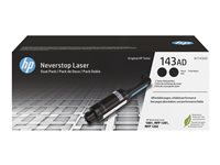 HP 143AD - 2-pack - svart - tonerpåfylling - for Neverstop 1001, 1202; Neverstop Laser 1000, MFP 1200, MFP 1201, MFP 1202 W1143AD