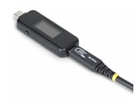 StarTech.com USB-C Power Tester, Bi-Directional Digital Voltage/Current - USB-C strømtester - digitalt multimeter, toveis - svart USBC-PWRTESTER