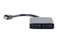 C2G Mini DisplayPort 1.2 to Dual DisplayPort MST Hub - Video/lyd-splitter - 2 x DisplayPort - stasjonær 84290