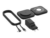 Belkin BoostCharge Pro 2-in-1 - Trådløs ladepute + AC-strømadapter - 15 watt - Fast Charge (magnetisk) WIZ026VFBK