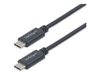 StarTech.com 1m / 3.3ft USB C to USB C Cable - USB 2.0 Type C Cable - M/M - USB-IF Certified - USB C Charging Cable - USB 2.0 (USB2CC1M) - USB-kabel - 24 pin USB-C (hann) til 24 pin USB-C (hann) - USB 2.0 - 1 m - svart - for P/N: DKT30CHD, HB30C1A1CPD, HB30C3A1CFBW, PEXUS313AC2V USB2CC1M