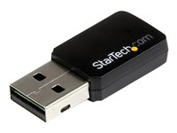 StarTech.com USB 2.0 AC600 Mini Dual Band Wireless-AC Network Adapter - 1T1R 802.11ac WiFi Adapter - 2.4GHz / 5GHz USB Wireless (USB433WACDB) - Nettverksadapter - USB 2.0 - Wi-Fi 5 - svart USB433WACDB