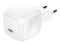 Belkin BoostCharge - Strømadapter - kompakt - 45 watt - Power Delivery 3.1, Fast Charge (24 pin USB-C) WCA013KQWH