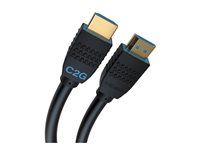 C2G 20ft (6.1m) C2G Performance Series Ultra Flexible High Speed HDMI Cable - 4k 60Hz In-Wall, CMG FT4 Rated - High Speed - HDMI-kabel med Ethernet - HDMI hann til HDMI hann - 6.1 m - svart - toretnings, 4 K 60 Hz (4096 x 2160) støtte C2G10401