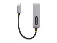 StarTech.com USB-C to Ethernet Adapter, NIC, 1Gbps - Nettverksadapter - USB-C 3.2 Gen 1 - Gigabit Ethernet + USB-C 3.2 Gen 1 - romgrå 1GPD3-USB-C-ETHERNET