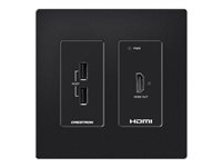Crestron HD-RXU-4KZ-101-2G-B - Video/lyd/USB-utvider - mottaker - DM Lite - over CATx - opp til 70 m HD-RXU-4KZ-101-2G-B